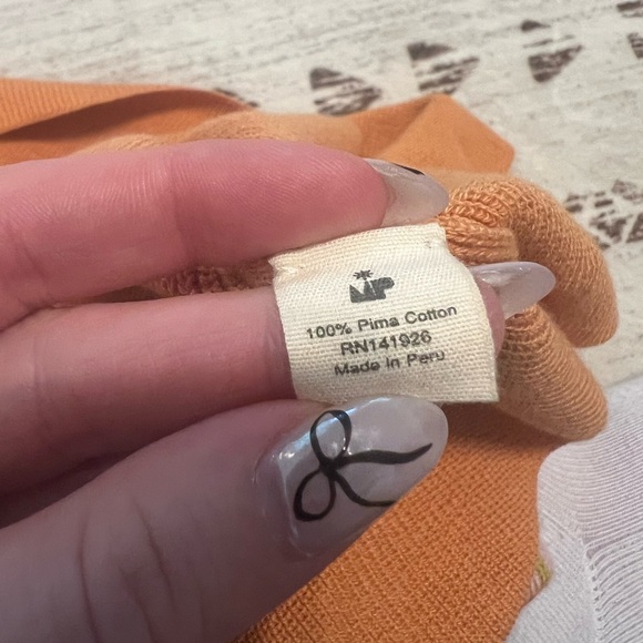 Misha and Puff orange knit pima cotton youth skirt girls size 4/5 years - Picture 5 of 5